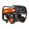 Generador eléctrico de gasolina GENERGY NAVACERRADA 5500W con ruedas, ideal para suministro eléctrico de emergencia o apagones en el hogar, uso profesional en obras y herramientas de alta demanda.