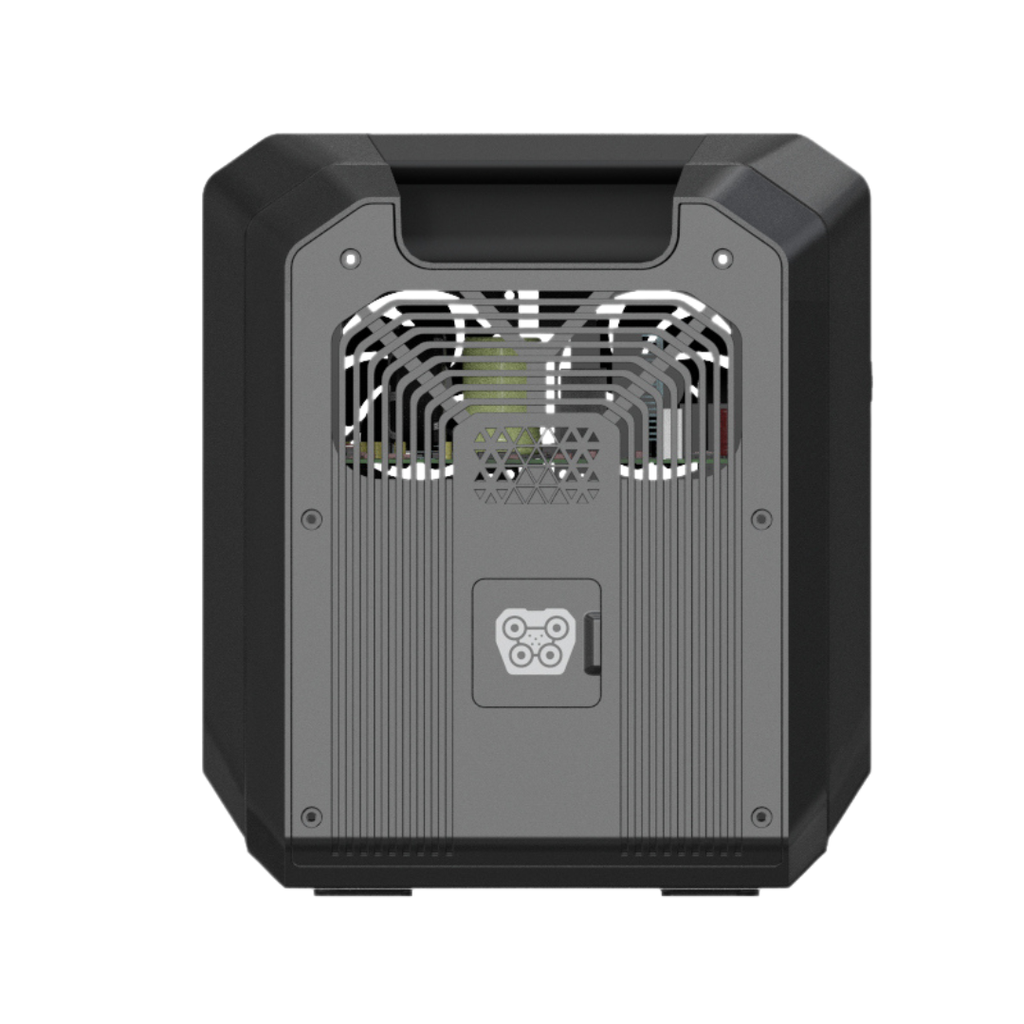 Generador solar portátil Genergy GZE2025-E para suministro eléctrico de emergencia o apagones en el hogar y uso al aire libre