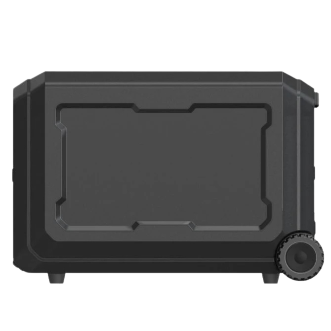 Generador Solar Portatil Genergy GZE 5050-E de 5000W para respaldo de aparatos médicos críticos y total cobertura de emergencia ante apagones en el hogar y suministro eléctrico en camping o exteriores.  