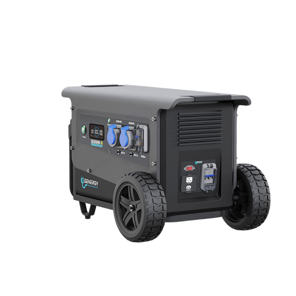 Generador Solar Portátil Profesional Genergy GZE5050PRO-S de 5000W para suministro eléctrico en obras, construcción y trabajos con herramientas de alta potencia. También para una total cobertura de toda la casa en caso de emergencias o apagones.