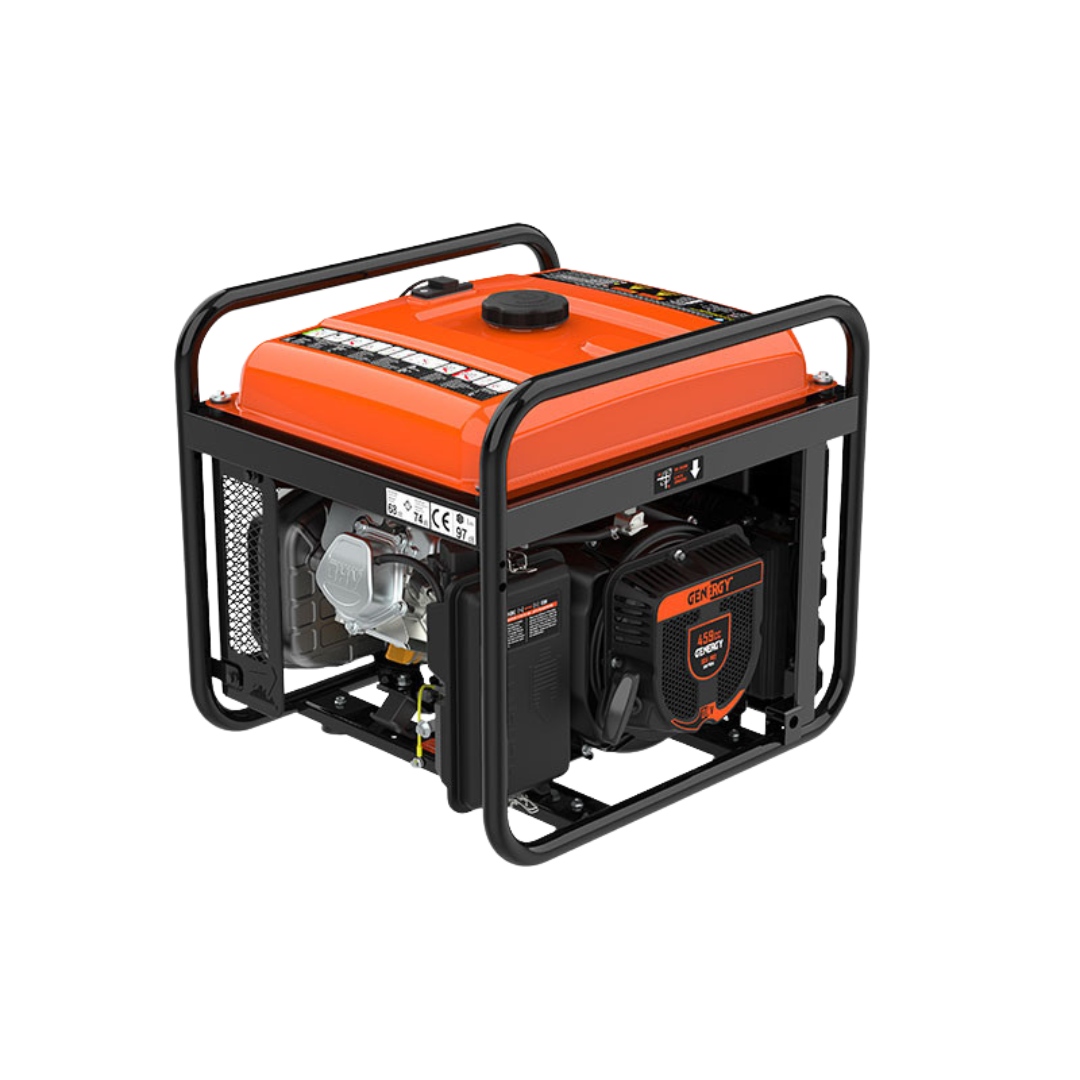 Vista Trasera:
Diseño ultra compacto del generador inverter Genergy Creta Sol 7500W para instalaciones de energías renovables aisladas.