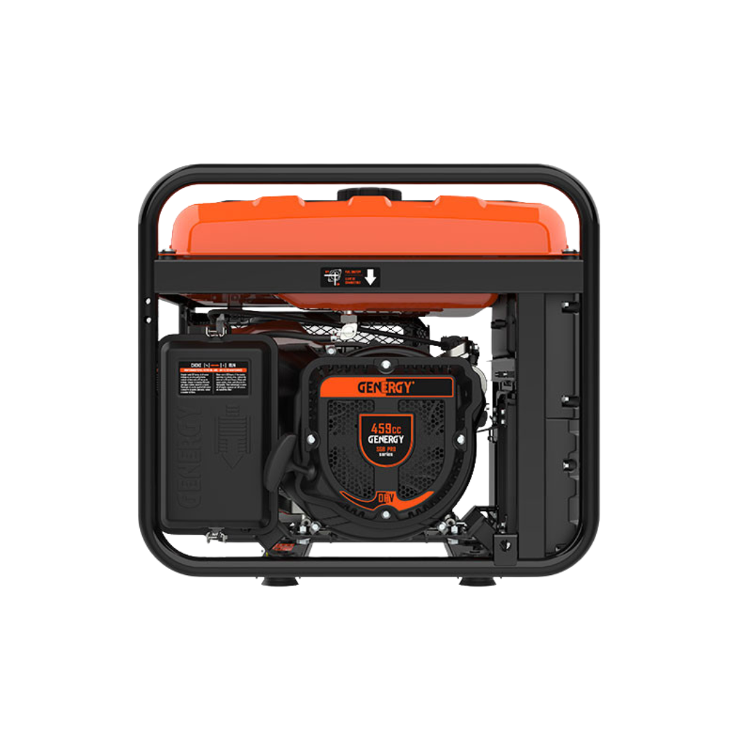 Vista trasera: Chasis de protección del generador Genergy Creta Sol 7500W, ideal para soporte
energético fiable en viviendas e industrias