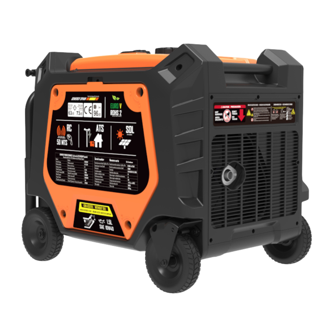 Estructura y depósito del generador inverter Genergy Java 10500 W para
suministro continuo de maquinaria industrial y emergencias.