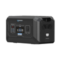 VISTA FRONTAL BATERIA GENERGY EB 2048WH CON PANTALLA LCD DE CONTROL Y PUERTOS USB-A Y USB-C, TOMAS DC/TOMA DE MECHERO.